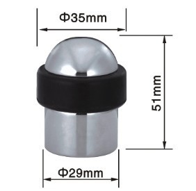 Stainless Steel 304 Pintu Interior Stopper 29 * 51mm Permukaan AB