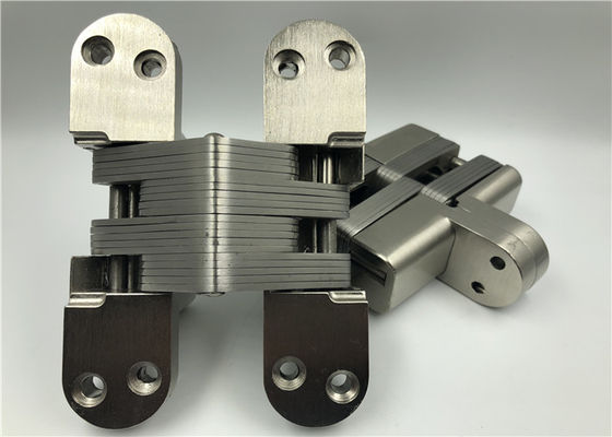 High Hardness Heavy Duty Engsel Yang Tak Terlihat Dengan Permukaan Satin Nikel